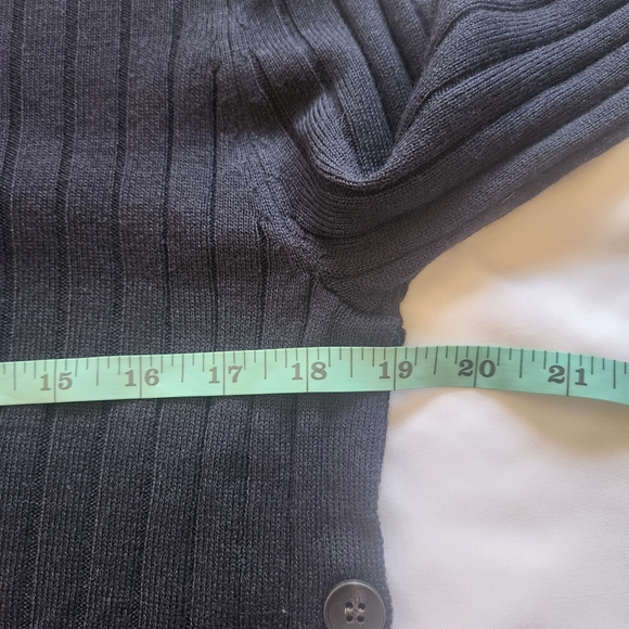 ZARA Black Ribbed Merino Wool Turtleneck NWT S Dark Academia - Picture 9 of 14